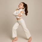Spodnie z kantem do Jazz Dance White