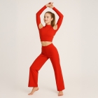 Spodnie z kantem do Jazz Dance Red