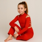 Spodnie z kantem do Jazz Dance Red
