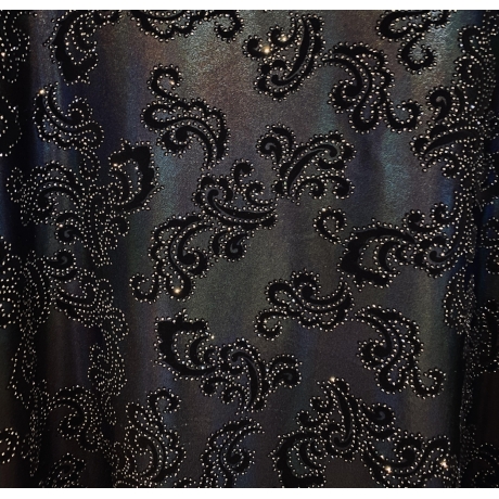 Lycra MISTIQUE BLACK DESIGN (holo, shine)