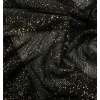 Siatka elastyczna BLACK GOLD GLITTER