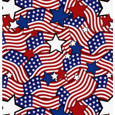 American Flag Stars - lycra drukowana